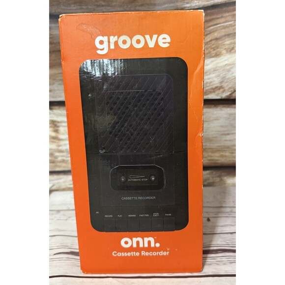 ONN Groove Cassette Recorder Player Built In Speaker Plus Microphone 2 AC/DC - Picture 4 of 8